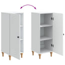 Sideboard Hvid 33 x 34,5 x 90 cm Konstrueret træ