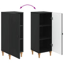 Sideboard Sort 33 x 34,5 x 90 cm Konstrueret træ