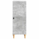 Sideboard Betongrå 33 x 34,5 x 90 cm Konstrueret træ