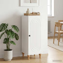 Sideboard Hvid højglans 33 x 34,5 x 90 cm Konstrueret træ