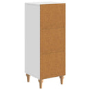Sideboard Hvid højglans 33 x 34,5 x 90 cm Konstrueret træ