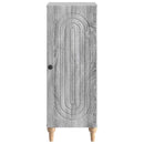 Sideboard Grå sonoma-eg 33 x 34,5 x 90 cm Konstrueret træ