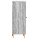 Sideboard Grå sonoma-eg 33 x 34,5 x 90 cm Konstrueret træ