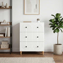Skuffeskab Hvid 66 x 34,5 x 90 cm Konstrueret træ