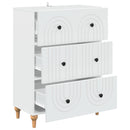 Skuffeskab Hvid 66 x 34,5 x 90 cm Konstrueret træ