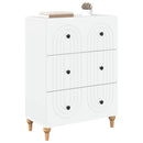 Skuffeskab Hvid 66 x 34,5 x 90 cm Konstrueret træ