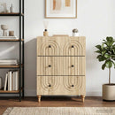 Skuffeskab Sonoma-eg 66 x 34,5 x 90 cm Konstrueret træ