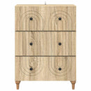Skuffeskab Sonoma-eg 66 x 34,5 x 90 cm Konstrueret træ