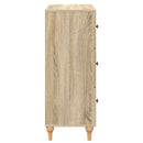 Skuffeskab Sonoma-eg 66 x 34,5 x 90 cm Konstrueret træ