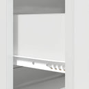 Skuffeskab Hvid højglans 66 x 34,5 x 90 cm Konstrueret træ