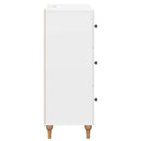 Skuffeskab Hvid højglans 66 x 34,5 x 90 cm Konstrueret træ