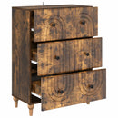 Skuffeskab Røget eg 66 x 34,5 x 90 cm Konstrueret træ