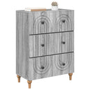 Skuffeskab Grå sonoma-eg 66 x 34,5 x 90 cm Konstrueret træ