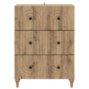 Skuffeskab 66 x 34,5 x 90 cm Konstrueret træ Artisan-eg