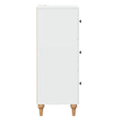 Skuffeskab Hvid 33 x 34,5 x 90 cm Konstrueret træ