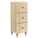 Skuffeskab Sonoma-eg 33 x 34,5 x 90 cm Konstrueret træ