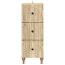 Skuffeskab Sonoma-eg 33 x 34,5 x 90 cm Konstrueret træ