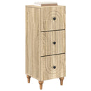 Skuffeskab Sonoma-eg 33 x 34,5 x 90 cm Konstrueret træ