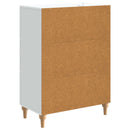 Sideboard med skuffe Hvid 66 x 34,5 x 90 cm Konstrueret træ