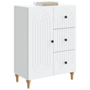 Sideboard med skuffe Hvid 66 x 34,5 x 90 cm Konstrueret træ