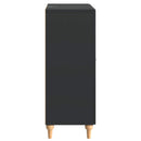Sideboard med skuffe Sort 66 x 34,5 x 90 cm Konstrueret træ