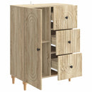 Sideboard Sonoma-eg 66 x 34,5 x 90 cm Konstrueret træ