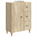 Sideboard Sonoma-eg 66 x 34,5 x 90 cm Konstrueret træ