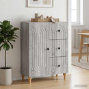 Sideboard Grå sonoma-eg 66 x 34,5 x 90 cm Konstrueret træ