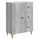 Sideboard Grå sonoma-eg 66 x 34,5 x 90 cm Konstrueret træ