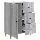 Sideboard Grå sonoma-eg 66 x 34,5 x 90 cm Konstrueret træ