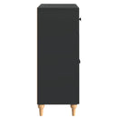 Sideboard med skuffe Sort 66 x 34,5 x 90 cm Konstrueret træ