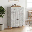 Sideboard med skuffe Betongrå 66 x 34,5 x 90 cm Konstrueret træ