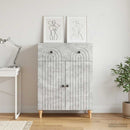 Sideboard med skuffe Betongrå 66 x 34,5 x 90 cm Konstrueret træ