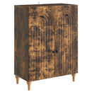 Sideboard med skuffe Røget eg 66 x 34,5 x 90 cm Konstrueret træ