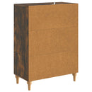 Sideboard med skuffe Røget eg 66 x 34,5 x 90 cm Konstrueret træ