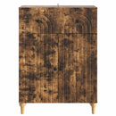 Sideboard med skuffe Røget eg 66 x 34,5 x 90 cm Konstrueret træ