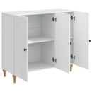 Sideboard Hvid 89 x 34,5 x 80 cm Konstrueret træ