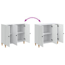 Sideboard Hvid 89 x 34,5 x 80 cm Konstrueret træ