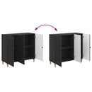 Sideboard Sort 89 x 34,5 x 80 cm Konstrueret træ