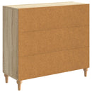 Sideboard Sonoma-eg 89 x 34,5 x 80 cm Konstrueret træ