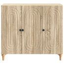 Sideboard Sonoma-eg 89 x 34,5 x 80 cm Konstrueret træ