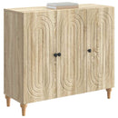 Sideboard Sonoma-eg 89 x 34,5 x 80 cm Konstrueret træ