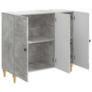 Sideboard Betongrå 89 x 34,5 x 80 cm Konstrueret træ