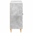 Sideboard Betongrå 89 x 34,5 x 80 cm Konstrueret træ