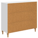 Sideboard Hvid højglans 89 x 34,5 x 80 cm Konstrueret træ
