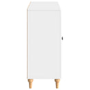 Sideboard Hvid højglans 89 x 34,5 x 80 cm Konstrueret træ