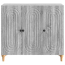 Sideboard Grå sonoma-eg 89 x 34,5 x 80 cm Konstrueret træ