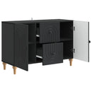 TV-skab med skuffe Sort 89 x 34,5 x 60 cm Konstrueret træ