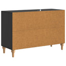 TV-skab med skuffe Sort 89 x 34,5 x 60 cm Konstrueret træ