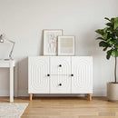 TV-skab Hvid højglans 89 x 34,5 x 60 cm Konstrueret træ